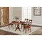 International Concepts Round 36 in Rd Top Pedestal Ext Table, 12 in Leaf And 4 X-Back Chairs, Espresso, 36 W, 48 L, Wood K581-36RXT-C613-4 - alternate 2